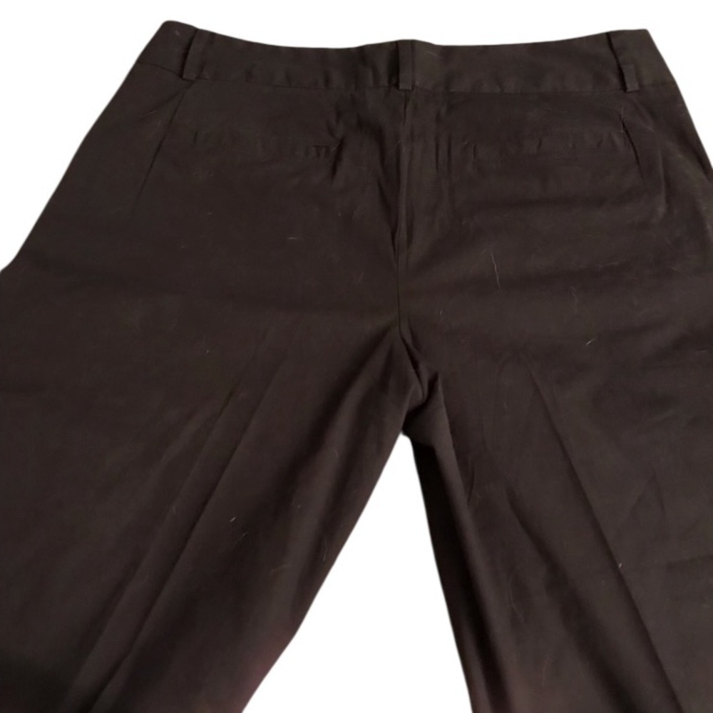 INC International Concepts size 12 black wide leg cropped pants NWOT